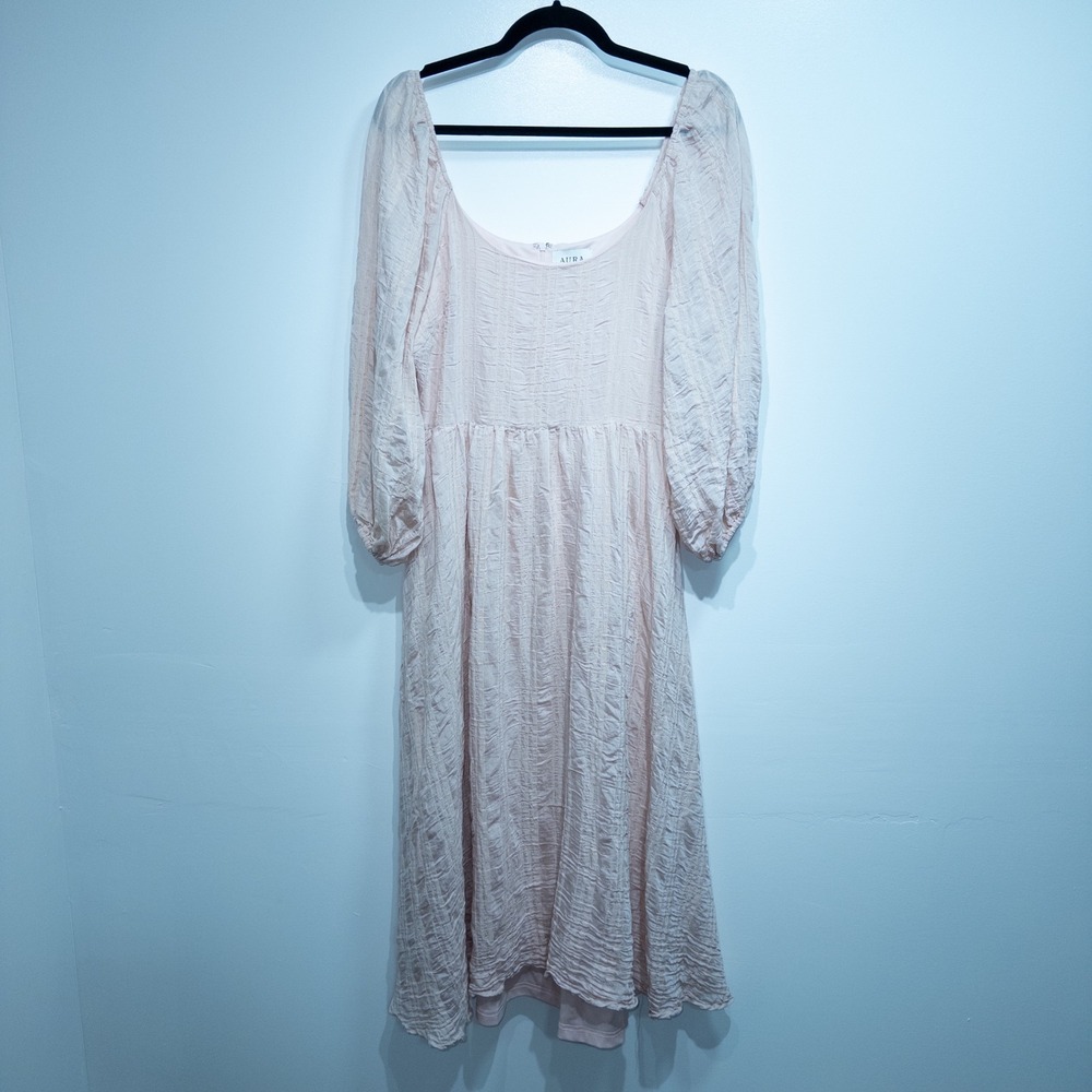 Aura The Label‎ Pale Pink Cottagecore Midi Dress Large